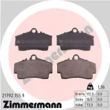 Bremsbelagsatz, Scheibenbremse Hinterachse ZIMMERMANN 21792.155.9