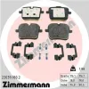 Bremsbelagsatz, Scheibenbremse Hinterachse ZIMMERMANN 22039.180.2