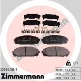 Bremsbelagsatz, Scheibenbremse Vorderachse ZIMMERMANN 22070.180.2