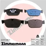 Bremsbelagsatz, Scheibenbremse Vorderachse ZIMMERMANN 22317.185.1