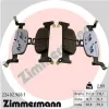 Bremsbelagsatz, Scheibenbremse Vorderachse ZIMMERMANN 22402.960.1