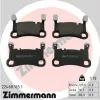Bremsbelagsatz, Scheibenbremse Hinterachse ZIMMERMANN 22468.165.1