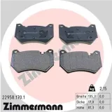 Bremsbelagsatz, Scheibenbremse Vorderachse ZIMMERMANN 22958.170.1