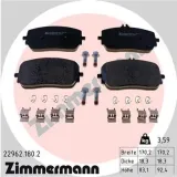 Bremsbelagsatz, Scheibenbremse Vorderachse ZIMMERMANN 22962.180.2