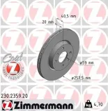 Bremsscheibe Vorderachse ZIMMERMANN 230.2359.20