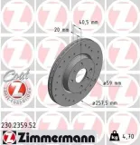 Bremsscheibe Vorderachse ZIMMERMANN 230.2359.52