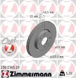 Bremsscheibe Vorderachse ZIMMERMANN 230.2365.20