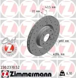 Bremsscheibe Vorderachse ZIMMERMANN 230.2370.52