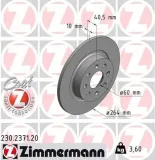 Bremsscheibe ZIMMERMANN 230.2371.20