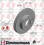 Bremsscheibe Vorderachse ZIMMERMANN 230.2374.20