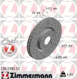 Bremsscheibe ZIMMERMANN 230.2385.52