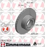 Bremsscheibe ZIMMERMANN 230.6270.20