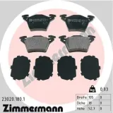 Bremsbelagsatz, Scheibenbremse Hinterachse ZIMMERMANN 23020.180.1