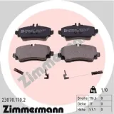 Bremsbelagsatz, Scheibenbremse Vorderachse ZIMMERMANN 23070.170.2