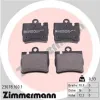 Bremsbelagsatz, Scheibenbremse Hinterachse ZIMMERMANN 23078.160.1