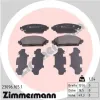 Bremsbelagsatz, Scheibenbremse Vorderachse ZIMMERMANN 23096.165.1