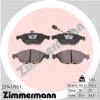 Bremsbelagsatz, Scheibenbremse Vorderachse ZIMMERMANN 23141.190.1