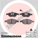 Bremsbelagsatz, Scheibenbremse Vorderachse ZIMMERMANN 23141.190.1