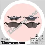 Bremsbelagsatz, Scheibenbremse Vorderachse ZIMMERMANN 23154.190.1