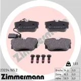 Bremsbelagsatz, Scheibenbremse Hinterachse ZIMMERMANN 23224.165.2