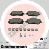 Bremsbelagsatz, Scheibenbremse Vorderachse ZIMMERMANN 23225.170.1