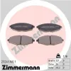 Bremsbelagsatz, Scheibenbremse Vorderachse ZIMMERMANN 23241.160.1
