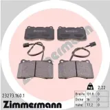 Bremsbelagsatz, Scheibenbremse Vorderachse ZIMMERMANN 23273.160.1
