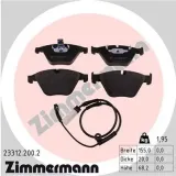 Bremsbelagsatz, Scheibenbremse Vorderachse ZIMMERMANN 23312.200.2