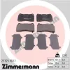 Bremsbelagsatz, Scheibenbremse Vorderachse ZIMMERMANN 23325.160.1