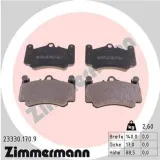 Bremsbelagsatz, Scheibenbremse Vorderachse ZIMMERMANN 23330.170.9