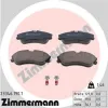 Bremsbelagsatz, Scheibenbremse Vorderachse ZIMMERMANN 23346.190.1