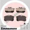 Bremsbelagsatz, Scheibenbremse Hinterachse ZIMMERMANN 23554.150.1