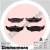 Bremsbelagsatz, Scheibenbremse Hinterachse ZIMMERMANN 23561.170.1