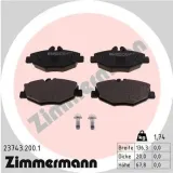 Bremsbelagsatz, Scheibenbremse ZIMMERMANN 23743.200.1