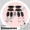 Bremsbelagsatz, Scheibenbremse Hinterachse ZIMMERMANN 23760.175.2