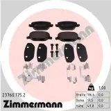Bremsbelagsatz, Scheibenbremse Hinterachse ZIMMERMANN 23760.175.2