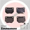 Bremsbelagsatz, Scheibenbremse Hinterachse ZIMMERMANN 23850.160.1