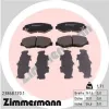 Bremsbelagsatz, Scheibenbremse Vorderachse ZIMMERMANN 23868.170.1