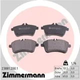 Bremsbelagsatz, Scheibenbremse Vorderachse ZIMMERMANN 23881.200.1