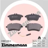 Bremsbelagsatz, Scheibenbremse Vorderachse ZIMMERMANN 23881.200.2