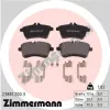 Bremsbelagsatz, Scheibenbremse Vorderachse ZIMMERMANN 23881.200.3