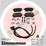 Bremsbelagsatz, Scheibenbremse Hinterachse ZIMMERMANN 23883.175.2