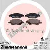 Bremsbelagsatz, Scheibenbremse Vorderachse ZIMMERMANN 23959.175.2