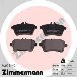 Bremsbelagsatz, Scheibenbremse Vorderachse ZIMMERMANN 24077.190.1