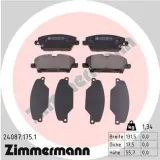 Bremsbelagsatz, Scheibenbremse Vorderachse ZIMMERMANN 24087.175.1