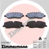 Bremsbelagsatz, Scheibenbremse Vorderachse ZIMMERMANN 24191.980.1