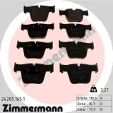 Bremsbelagsatz, Scheibenbremse Vorderachse ZIMMERMANN 24205.165.1