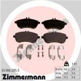 Bremsbelagsatz, Scheibenbremse Vorderachse ZIMMERMANN 24306.205.3