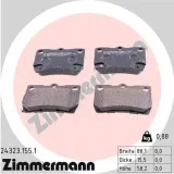 Bremsbelagsatz, Scheibenbremse Hinterachse ZIMMERMANN 24323.155.1