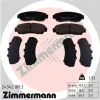 Bremsbelagsatz, Scheibenbremse Vorderachse ZIMMERMANN 24342.180.2